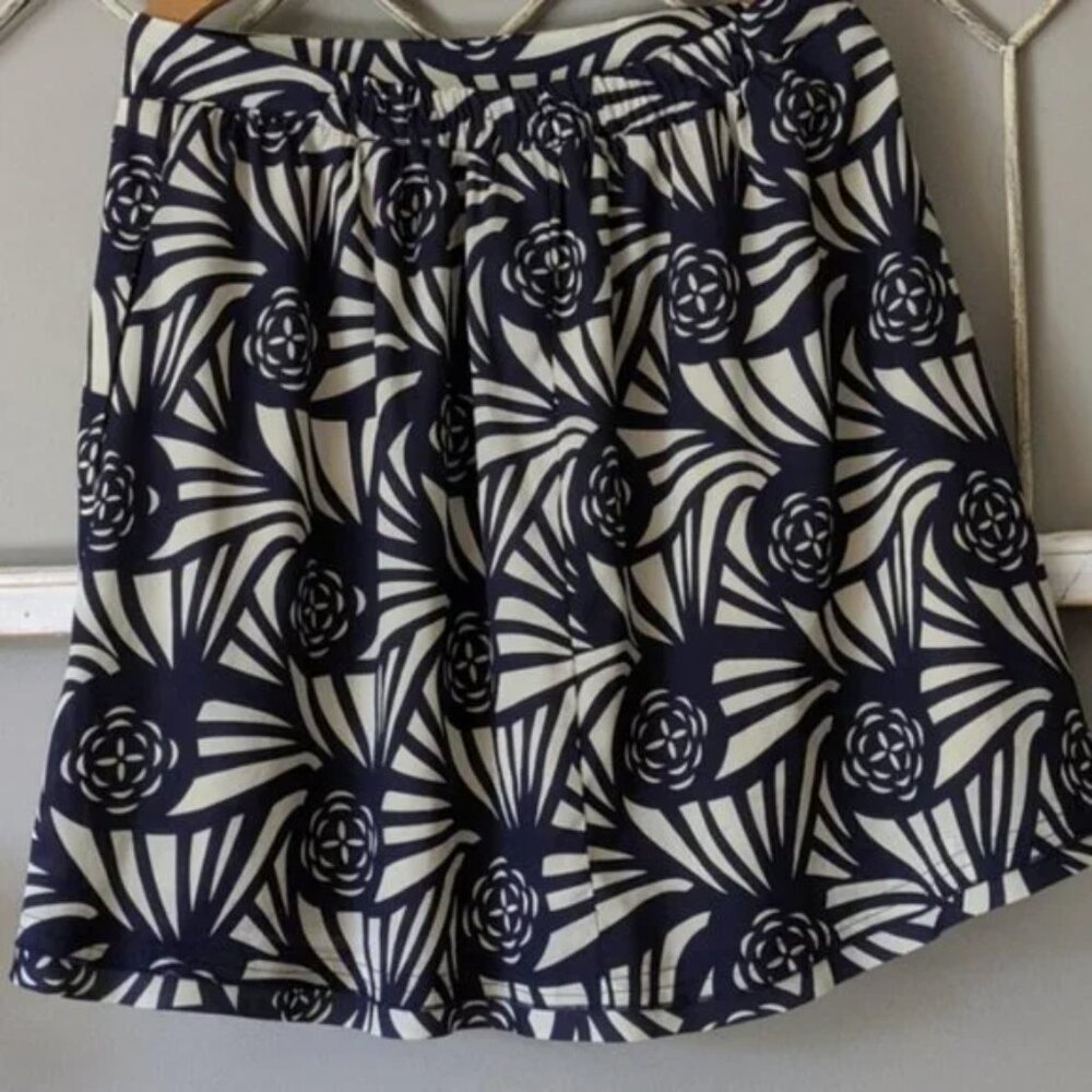 Anthropologie Corey Lynn Calter Noveau Rose geometric print skirt size large - Picture 3 of 7